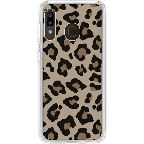 Leopard Print Galaxy A20 Clear Case